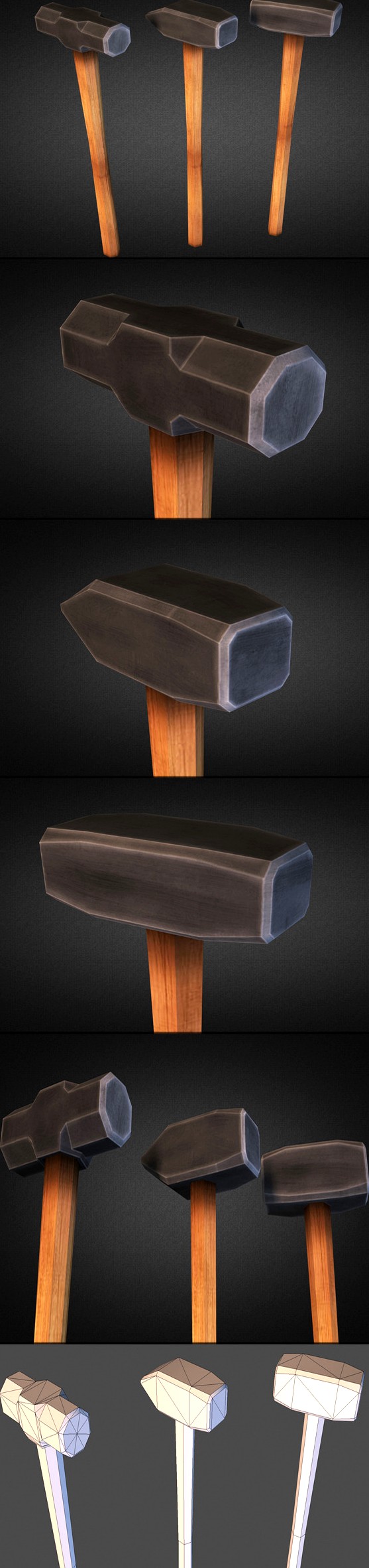 Sledgehammers - Low Poly