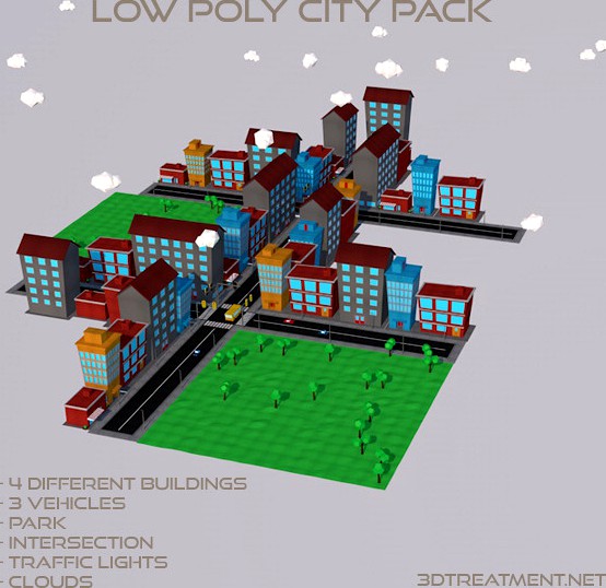 Low Poly City Pack