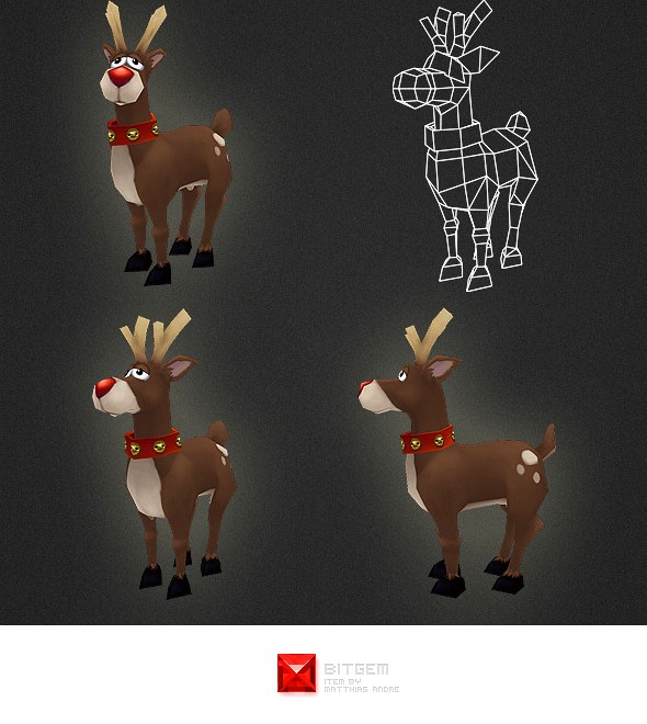 Low Poly Rudolph