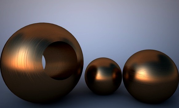 Scratched Bronze Material for Vray