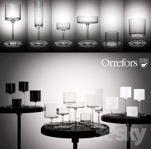 Orrefors glasses by Karl Lagerfeld