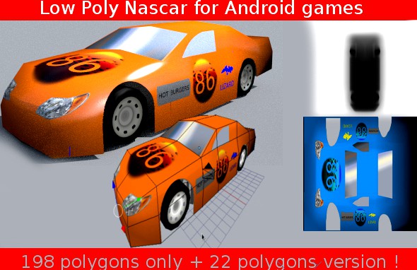 low poly nascar