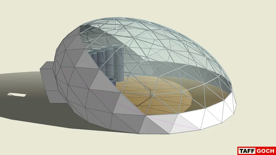 Greenhouse • Inclined Oblate Geodesic Dome