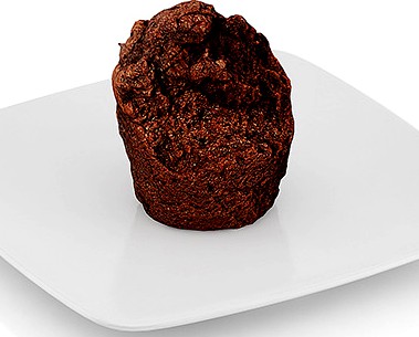 Bitten chocolate muffin