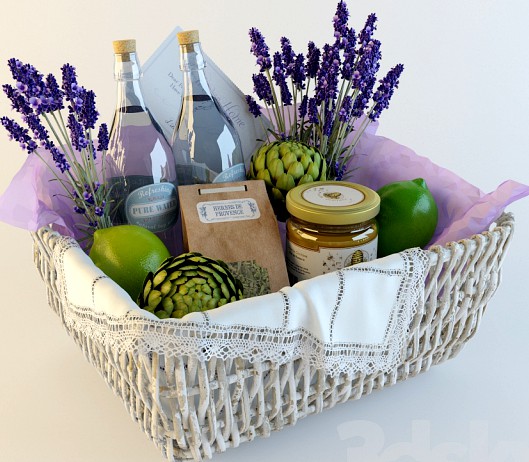 Provance basket / decorative set