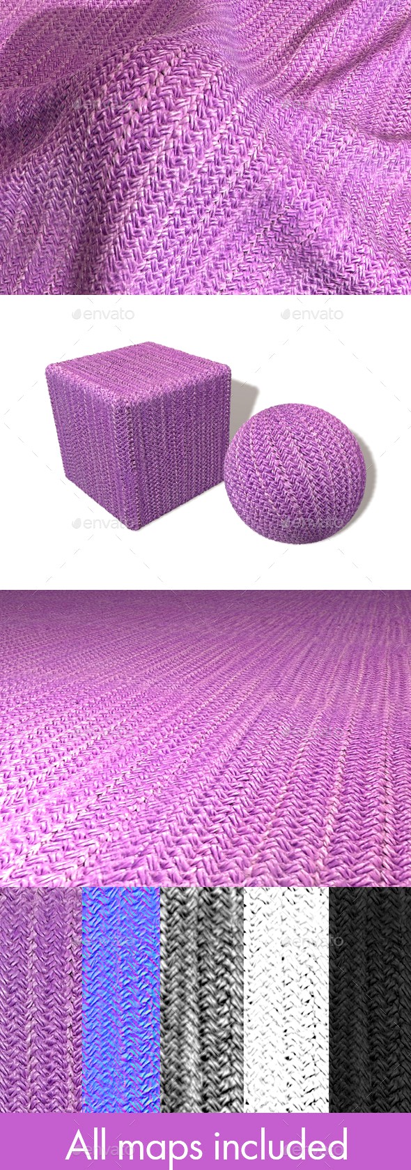 Thick Knitted Fabric Seamless Texture