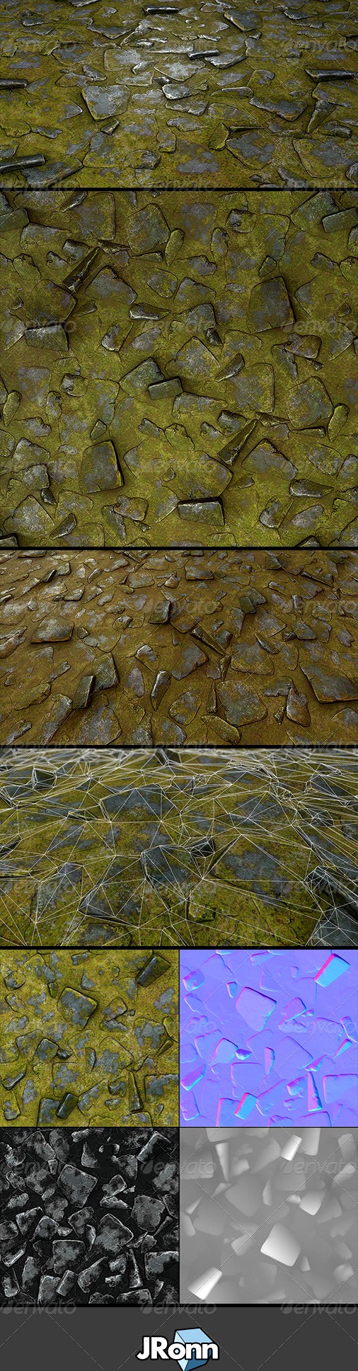 Grassy Stone Road Tile 02