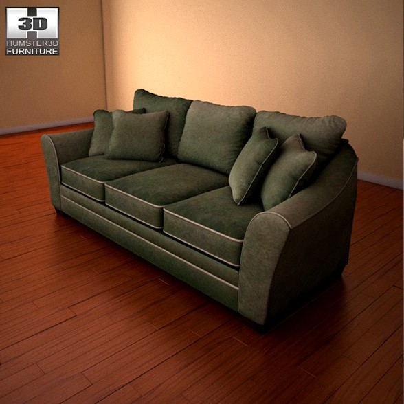 Ashley Durapella - Olive Sofa - 3D Model.