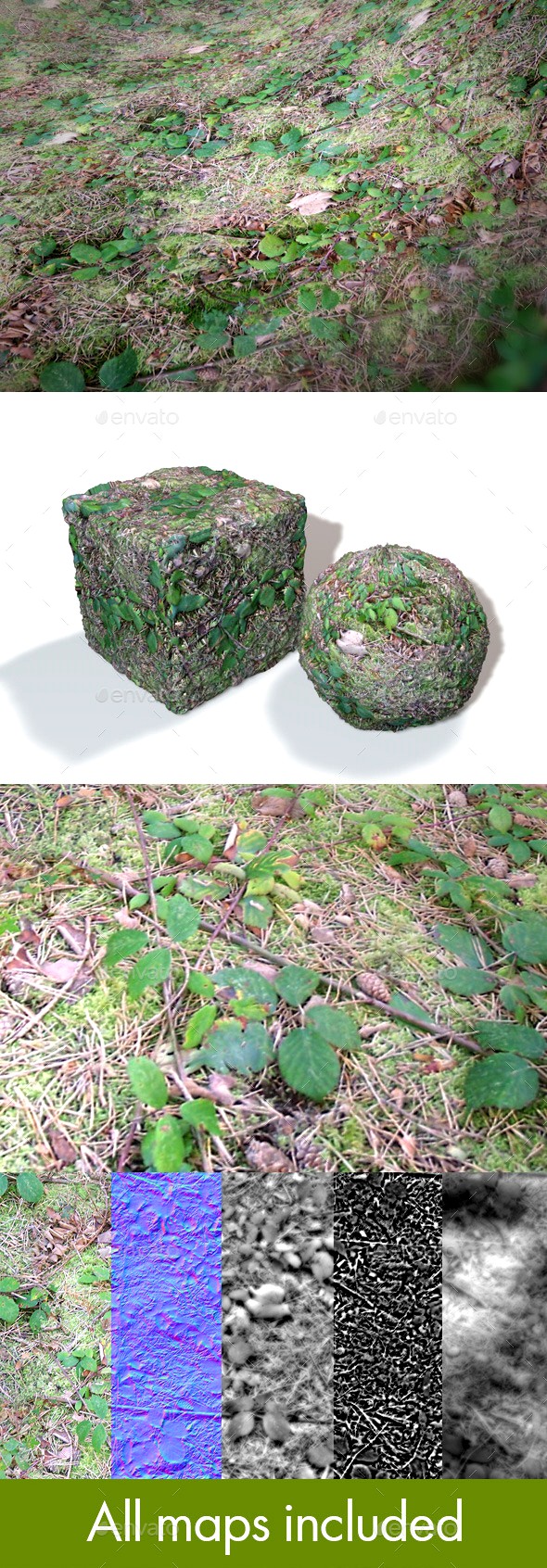 Seamless Brambles Ground Texture