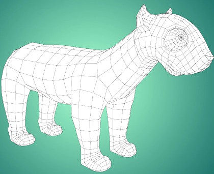 Low Poly Base Mesh Jaguar