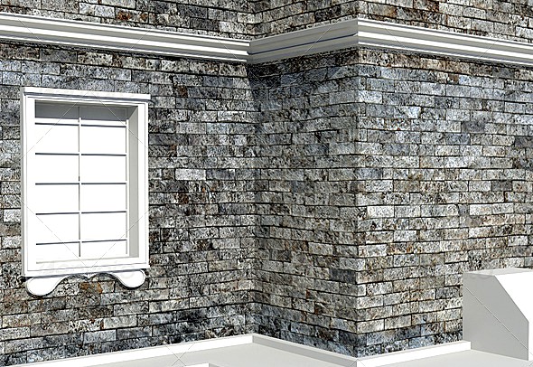 White rock brick texture