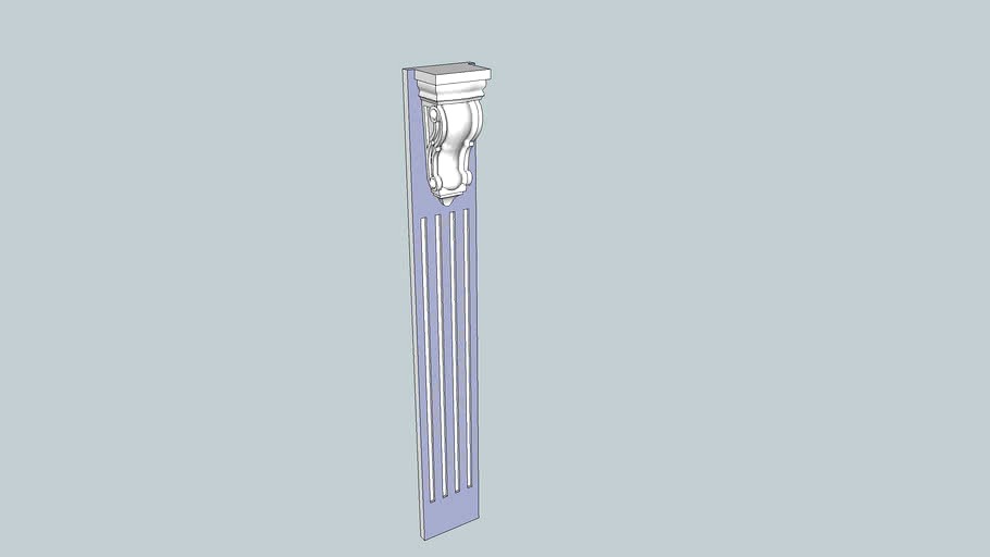 Fluted Column with Corbel