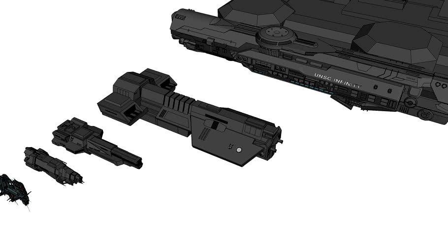 Unsc infinity 3d model - fodchamp