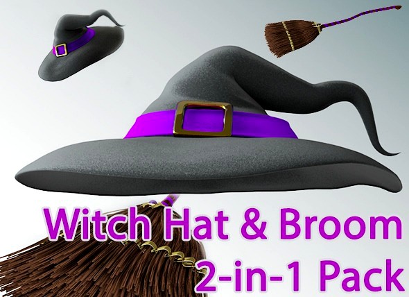 Witch Hat and Broom