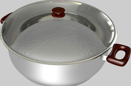 Saucepan Cooker Stewpot Animated and Render Ready