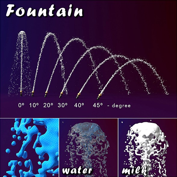 Fountain splash