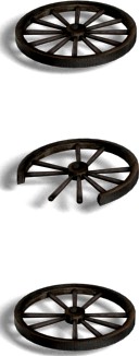 Wood CartWheel