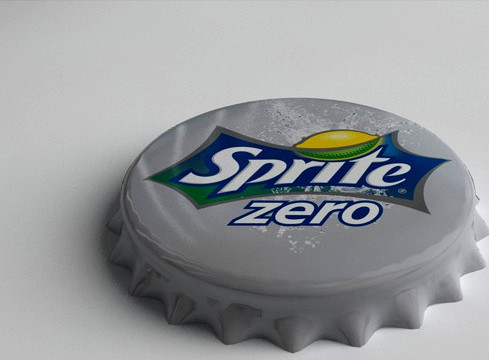 Sprite Zero Bottle Tin Cap
