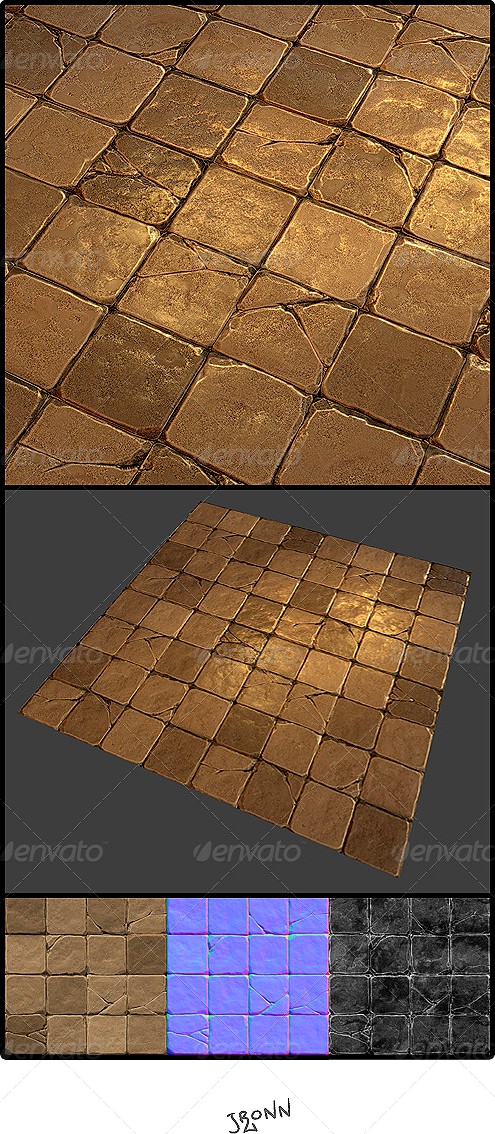 Mud Stone Floor Tile 01