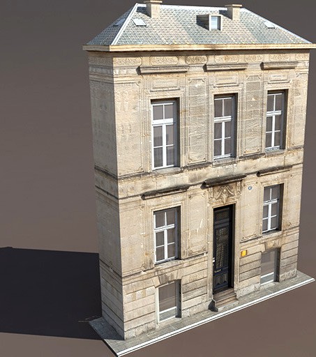 Apartment House #119 Low Poly 3d Model