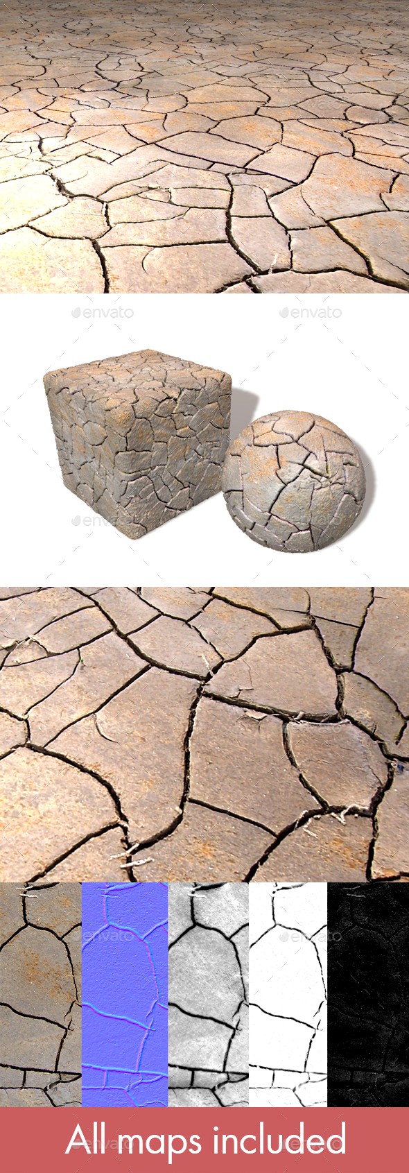 Cracked Mud Seamless Texture