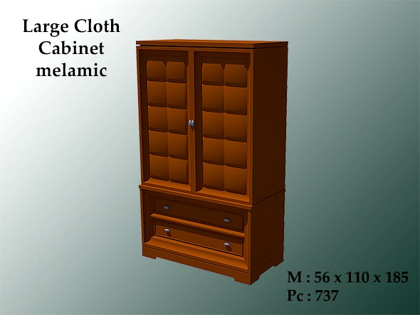 Large Cloth Cabinet Melamic