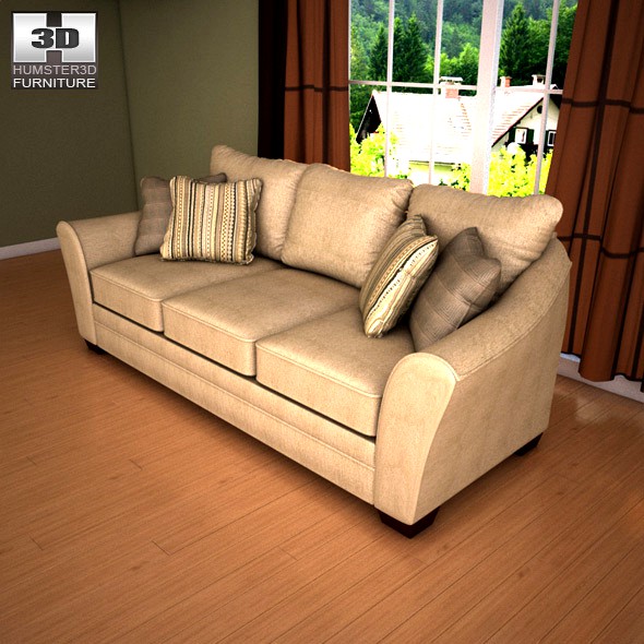 Ashley Lena - Putty Sofa - 3D Model.