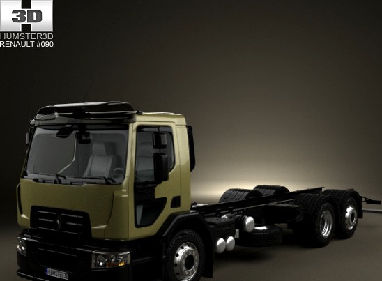 Renault D Wide Chassis Truck 2013