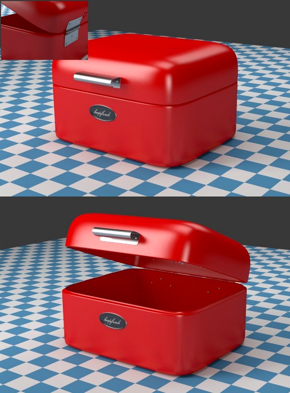 A small red Breadbox