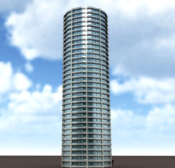 Skyscraper #9 Low Poly 3d Model