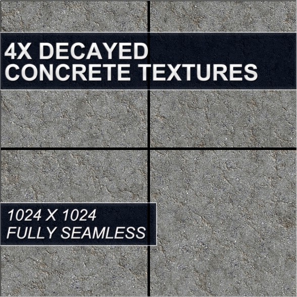 Decayed Concrete Textures