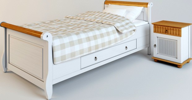 children&amp;#39;s bed with bedside table