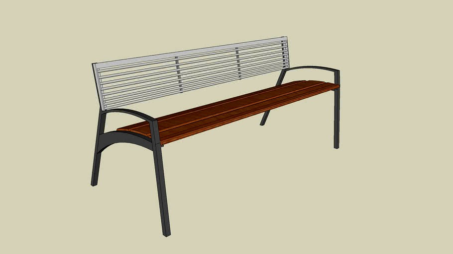 LV175 5' Vera Bench with Armrests by mmcite'