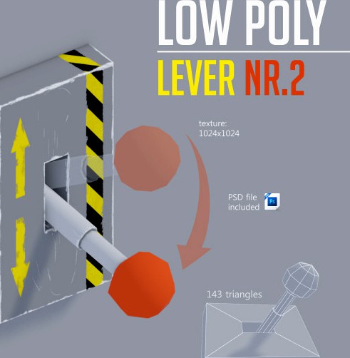 Low Poly LEVER NR.2