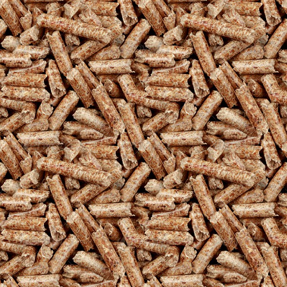 Wooden Pellets Seamless Background