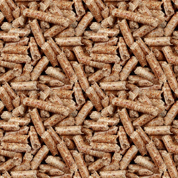 Wooden Pellets Seamless Background