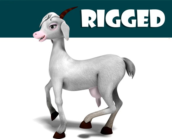 Rigged Princess Goat