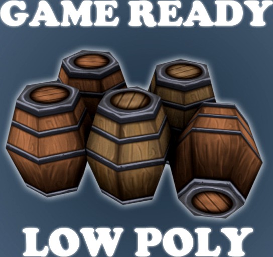 Hand Painted Wooden Barrels