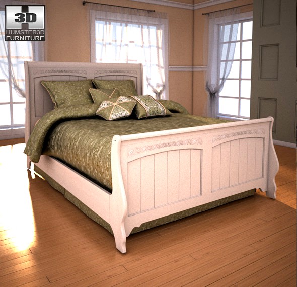 Ashley Cottage Retreat Full Sleigh Bed