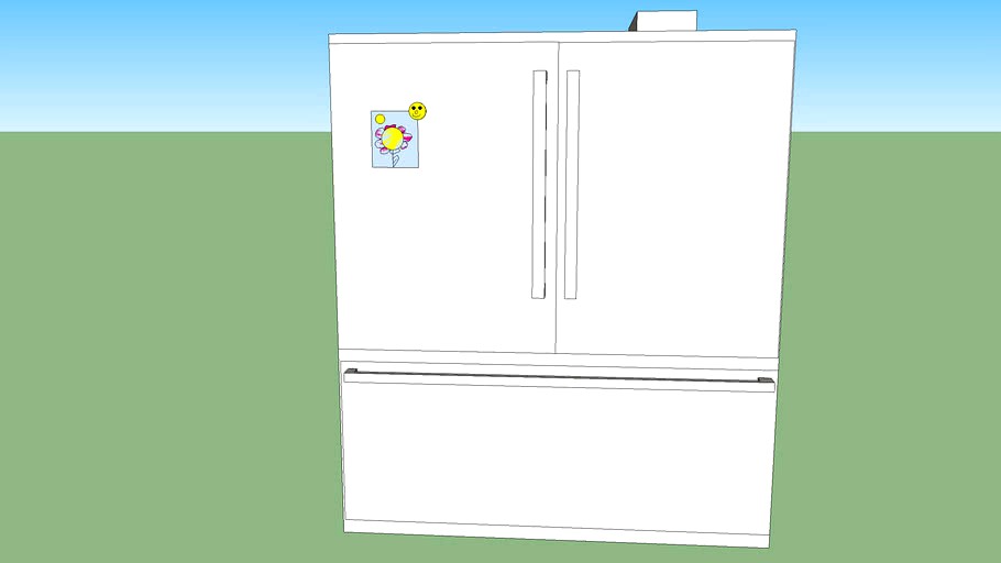 Basic Fridge 3d model