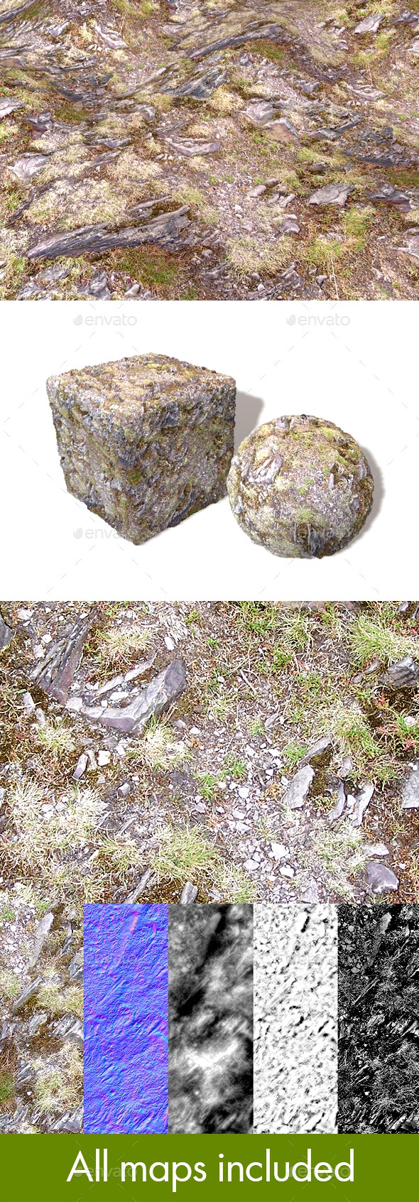 Hill Rocks 02 Seamless Texture