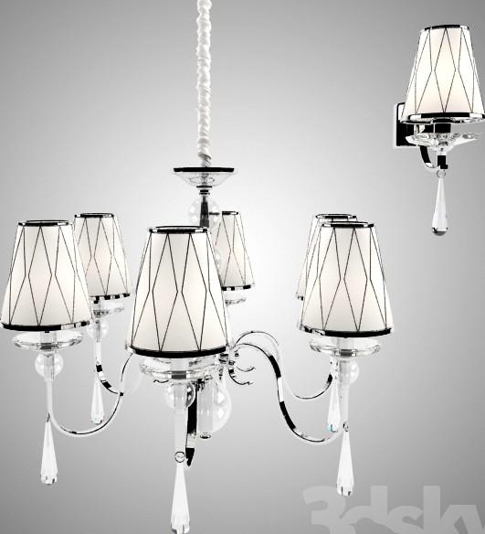 Chandelier and sconces Crystal Lux DANDY