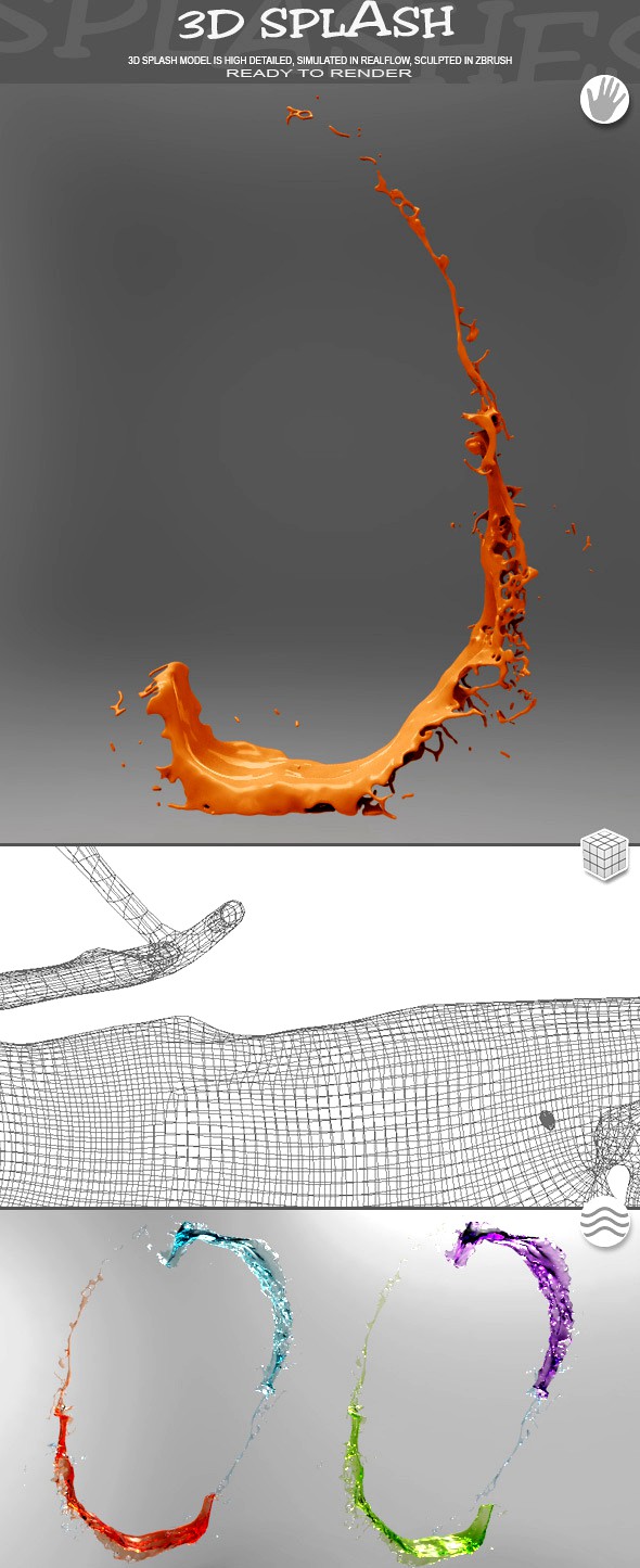 HD Water Paint Liquid Splash 16