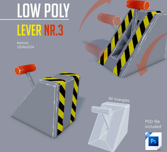 Low Poly LEVER NR.3