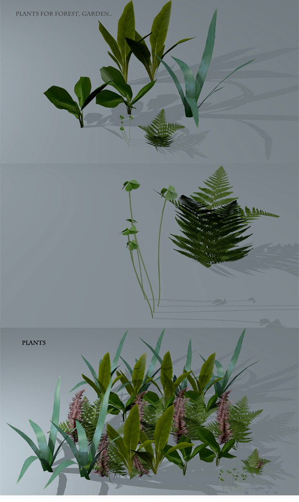 Low Poly Plants
