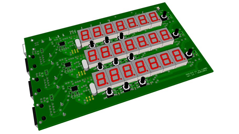 sliding caliper readout system
