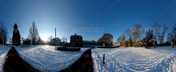 HDRI - snow plaza