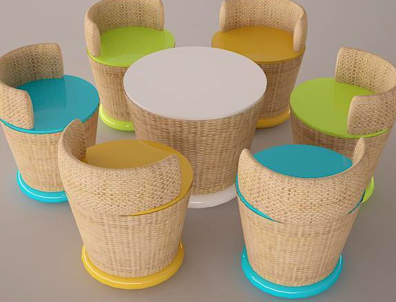 Tutti Frutti chair and table set