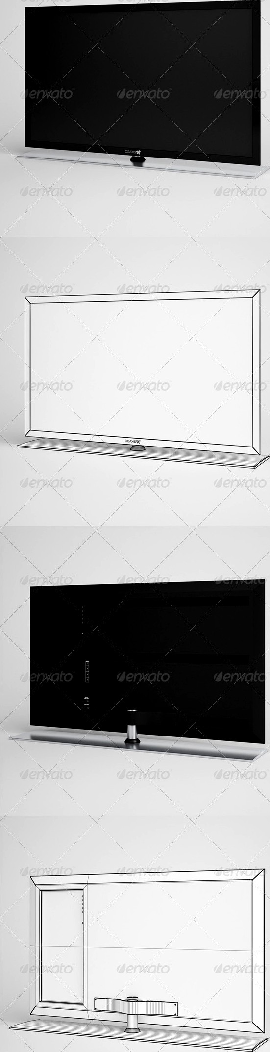 CGAxis Flatscreen TV Electronics 03