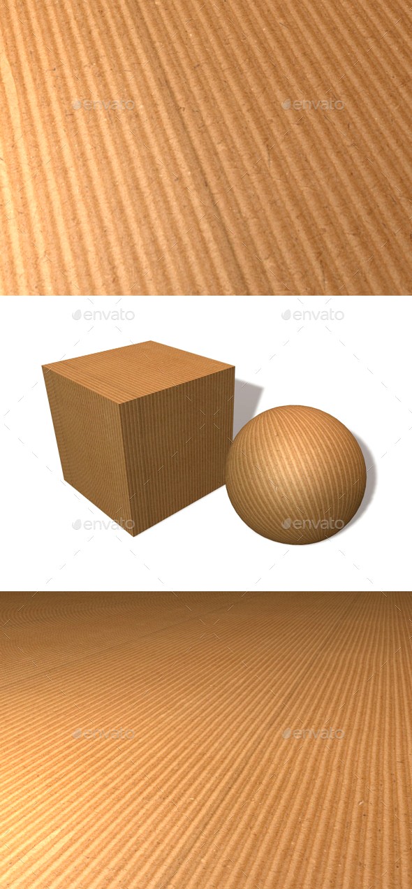 Ribbed Cardboard Seamless Texture